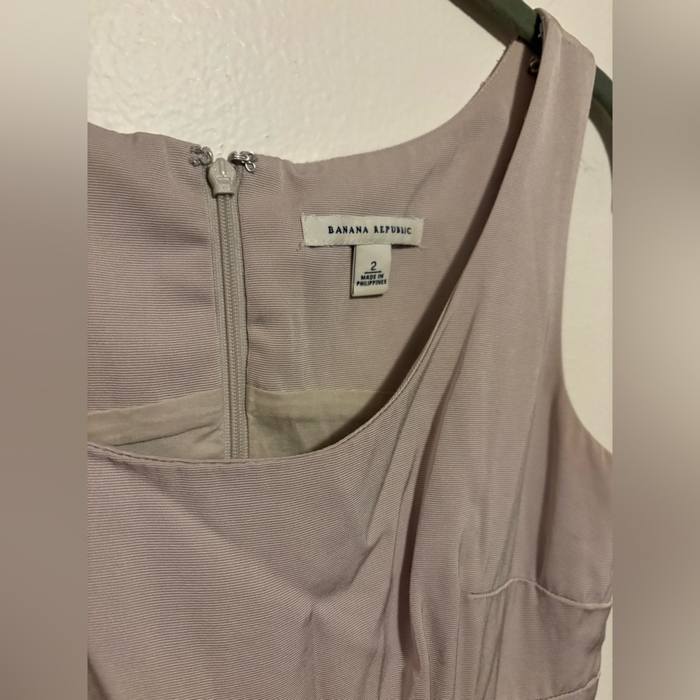 Banana Republic Soft Beige Sleeveless Mini Dress - Picture 3 of 7